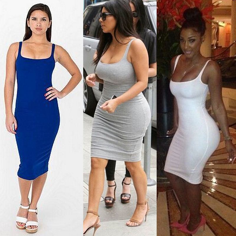sexy bodycon midi dress