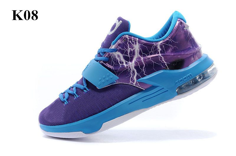 El Envío Libre 2015 Nuevos Zapatos De Baloncesto De Kevin Durant KD 7 VII  Blancos Calza