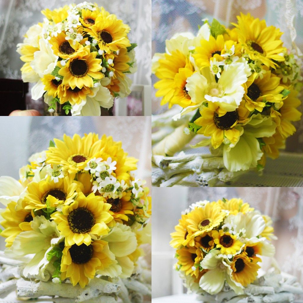fake bridesmaid bouquets