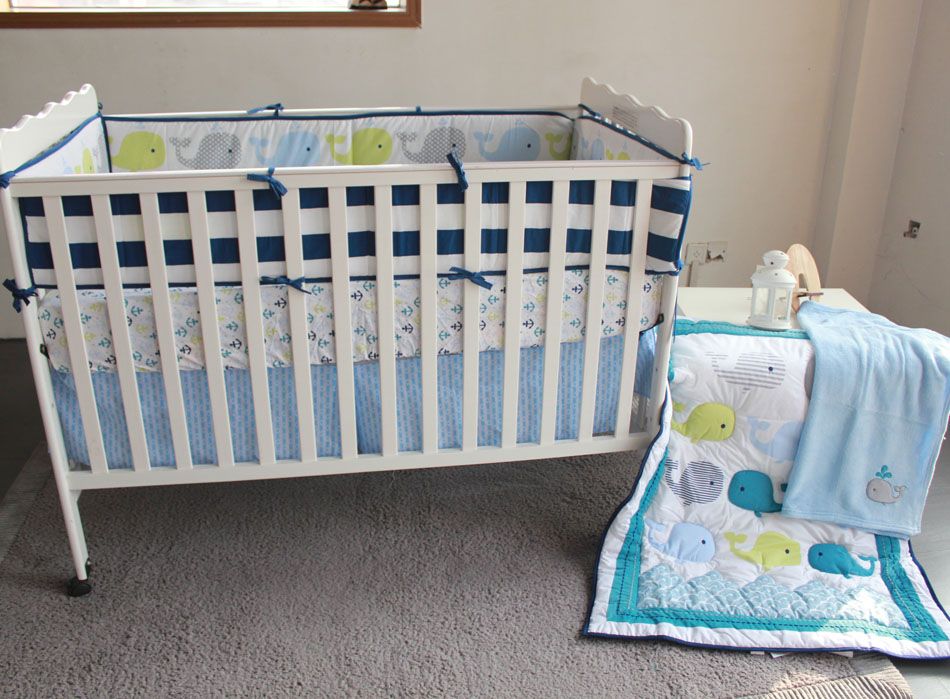 Grosshandel 8 Stuck Baby Bettwasche Set Neugeborenen Krippe Decke