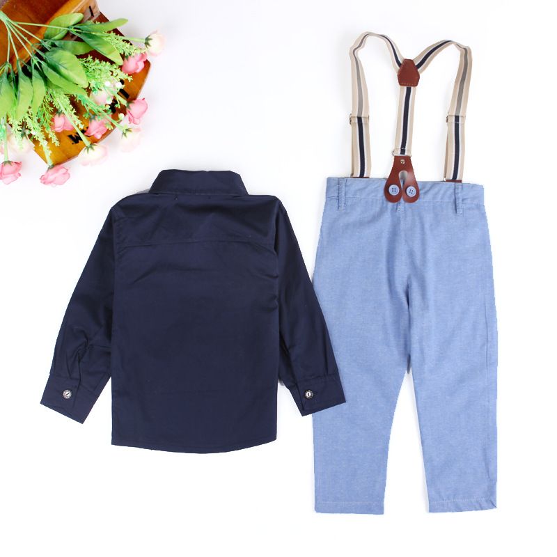 little boy outfit with suspenders