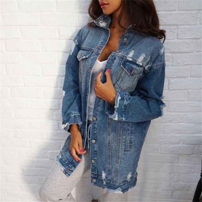 long denim jackets for womens online