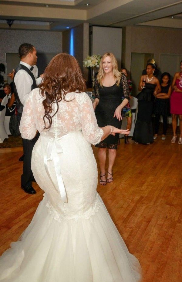 plus size trumpet wedding dress