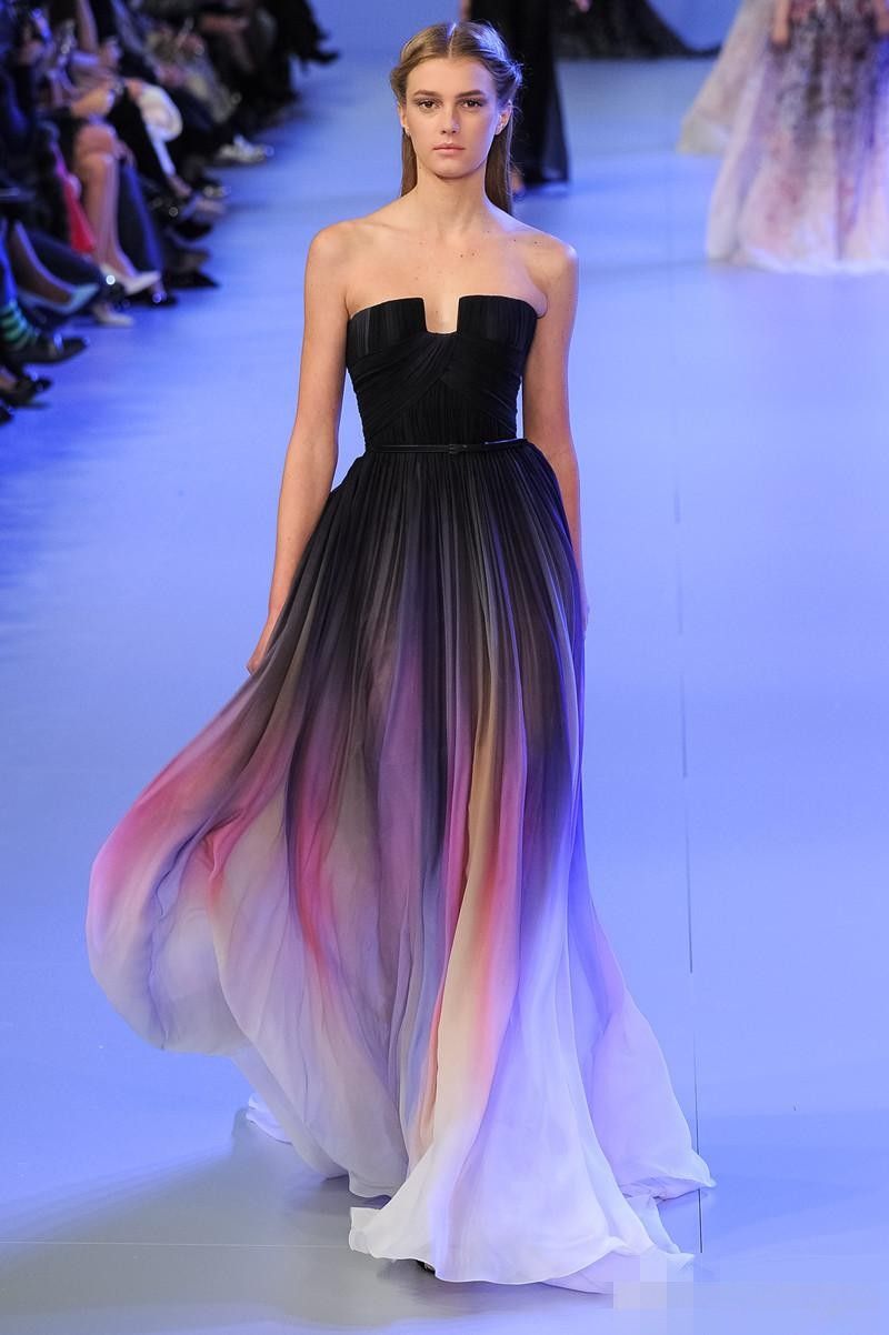 Acquistare Abiti Da Sera Economici 2019 Elie Saab Cintura Sash Backless  Colore Sfumato Tessuto Chiffon Nero Prom Dress Piano Lunghezza Plus Size  Abito Da Sera Economico | Consegna Veloce E Qualità | DHgate Italy