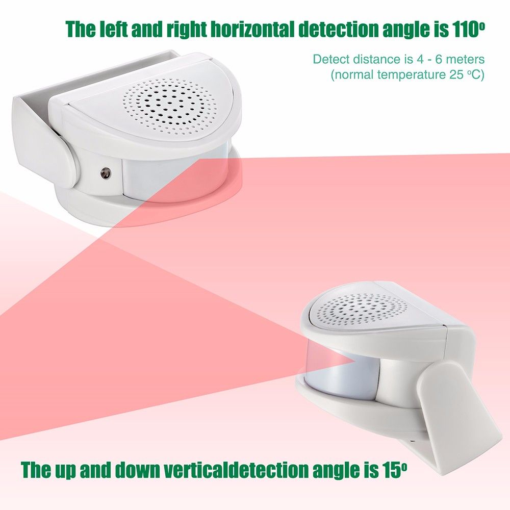 Timbre inalámbrico tienda Shop Bienvenido alarma del sensor de movimiento de Bell de puerta del timbre Timbre inalámbrico tienda Shop Bienvenido alarma del sensor de movimiento de Bell de puerta del timbre