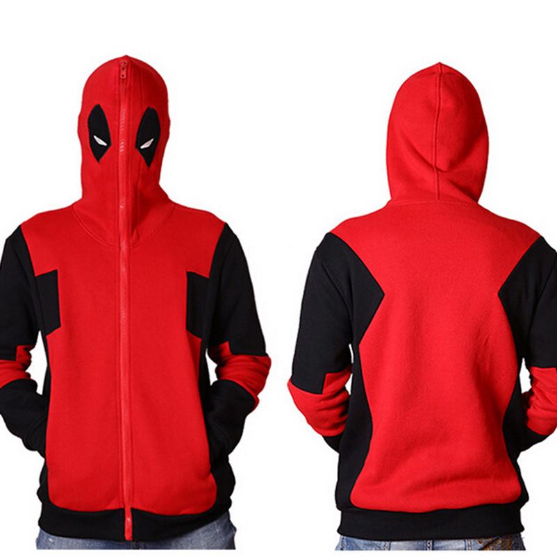 casaco deadpool com capuz
