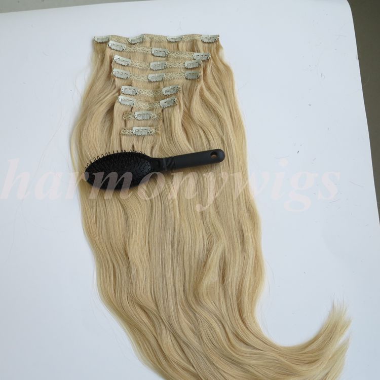 Grosshandel 280g 20 22inch Clip In Menschenhaar Extensions Brasilianisches Haar 613 Bleach Blonde Remy Gerade Haar Spinnt 8 Teile Satz Kostenloser Kamm Von Harmonywigs 153 08 Auf De Dhgate Com Dhgate