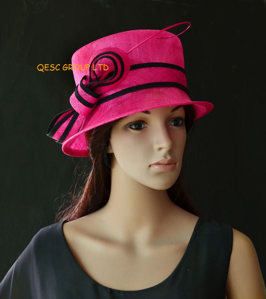 small brim wedding hats