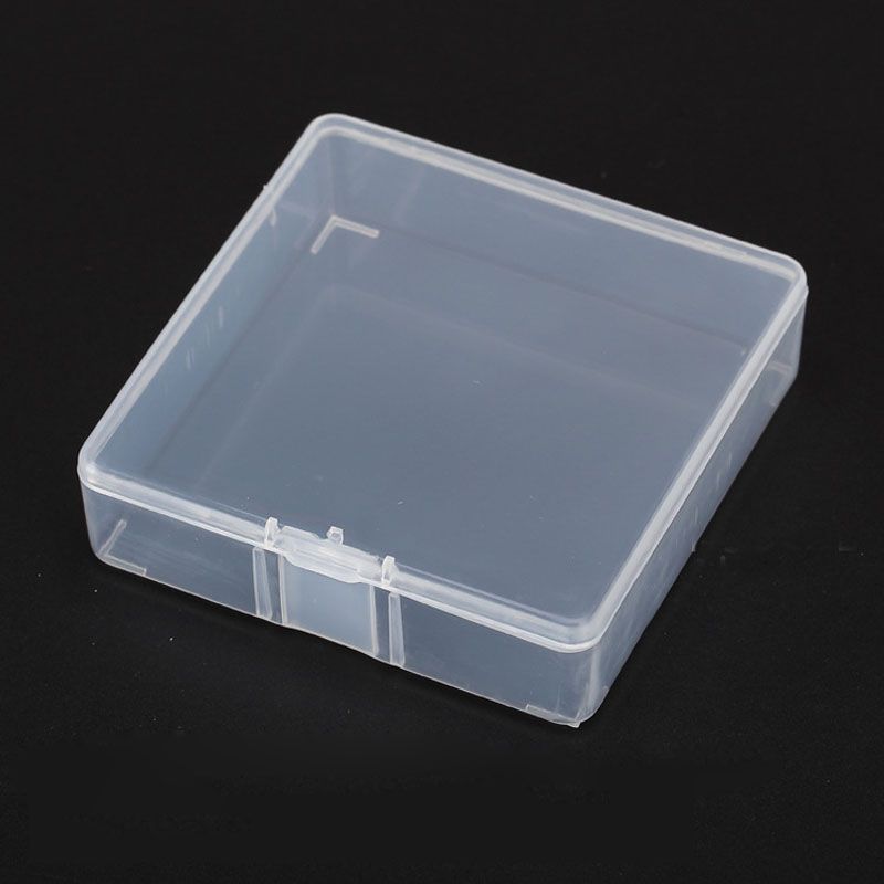8.2 * * 2.3 cm cajas de plástico transparente de embalaje pequeñas