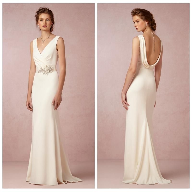 Vintage sheath wedding dress