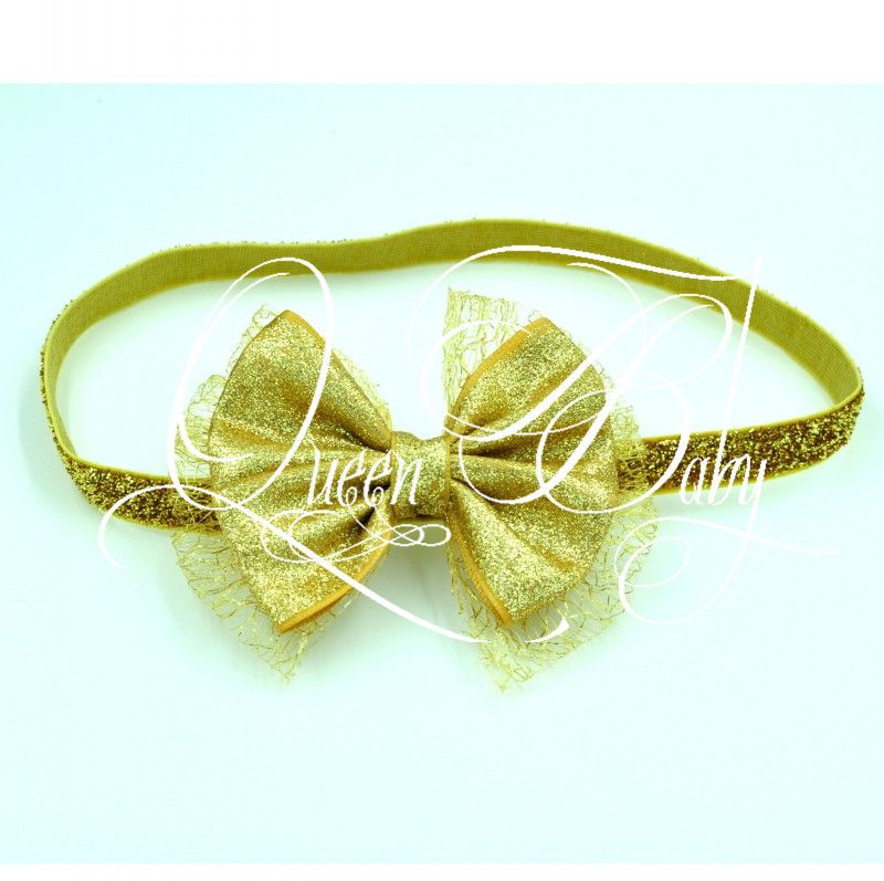 gold glitter headband baby