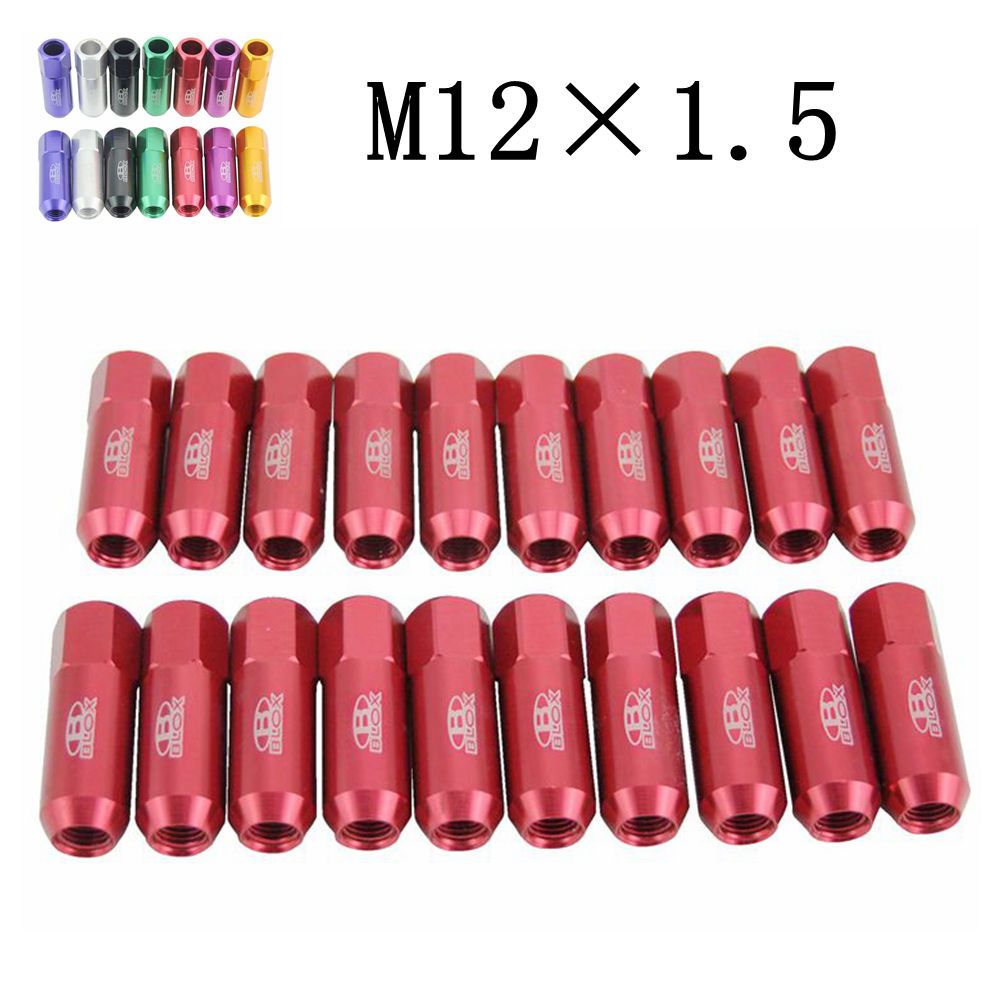 2021 Racing Blox Aluminum Wheel Lug Nut M12 X 1.5mm Lug Nuts Wheel Lock Lug Nut FOR Honda