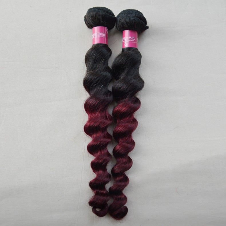 Mocha 6a Ombre Brazilian Virgin Hair Loose Wave Cheap Two Tone
