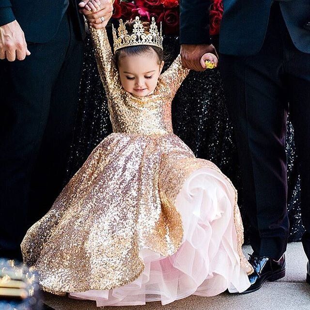rose gold flower girl