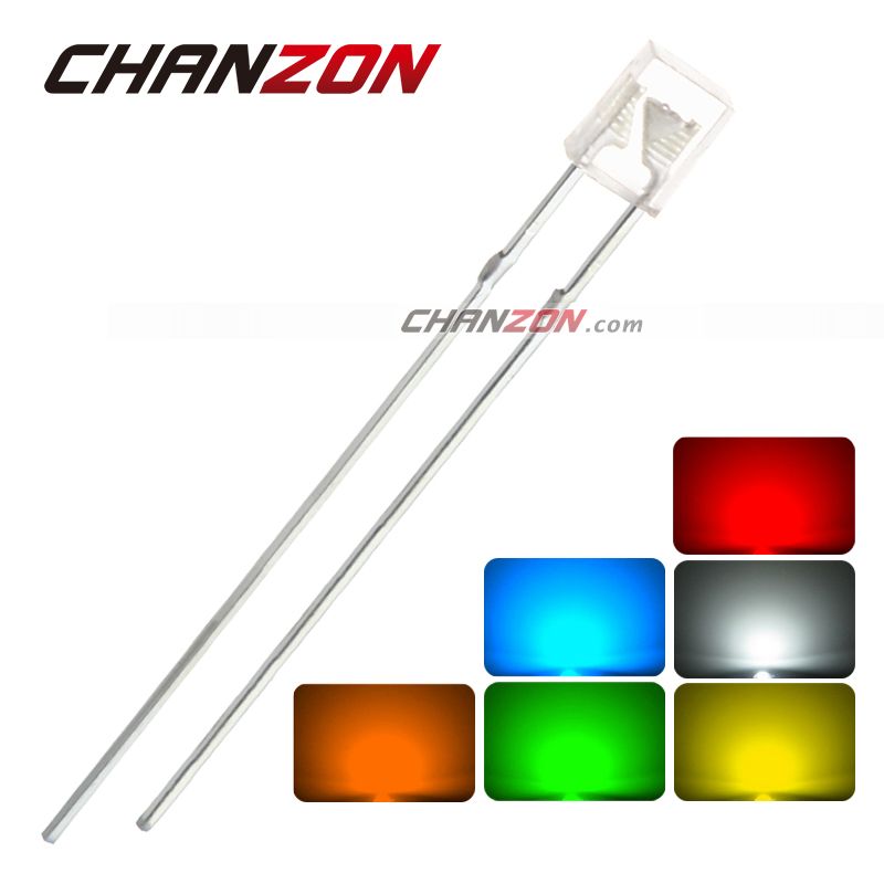 500PCS 2x3x4mm Rectangle LED Red Colour Red Light Emitting Diode