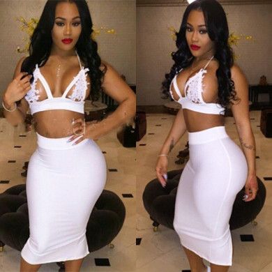 all white 2 piece set