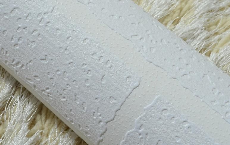 3d Design Wallpaper PVC Wallpaper Roll White Wallpaper Modern Vinyl