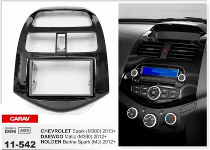 Carav 11 542 Top Quality Radio Fascia For Chevrolet Spark M300 Holden Barina Spark Mj Fascia Dash Cd Trim Installation Kit Accessories Car Interior