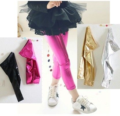 golden tights for baby girl