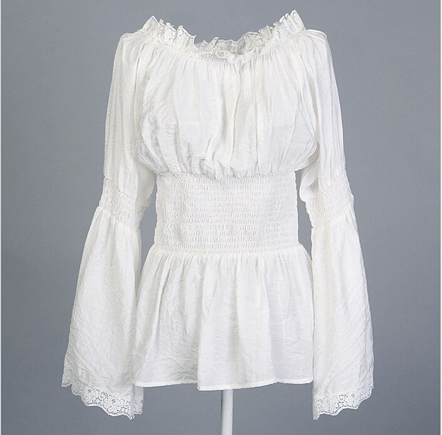 blusa hippie branca