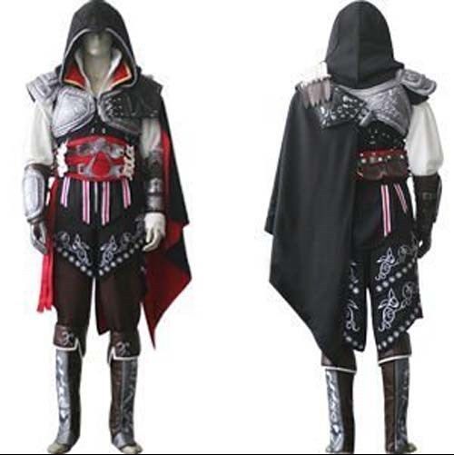 Emperador pedestal Goma de dinero Assassin's Creed II 2 Ezio Negro Bandera Cosplay Auditore da Firenze Black Edition Traje Cosplay Personalizado por cualquier tamaño para la fiesta de Halloween Emperador pedestal Goma de dinero Assassin's Creed II 2 Ezio Negro Bandera Cosplay Auditore da Firenze Black Edition Traje Cosplay Personalizado por cualquier tamaño para la fiesta de Halloween