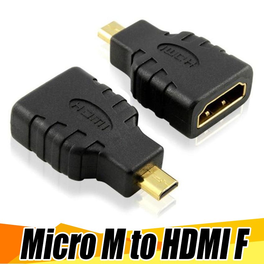 Type A Type D Female Converter Adapter For HDTV New Micro HDMI Male to HDMI