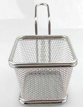 Mini Stainless Steel Fryer Serving Food Presentation Basket