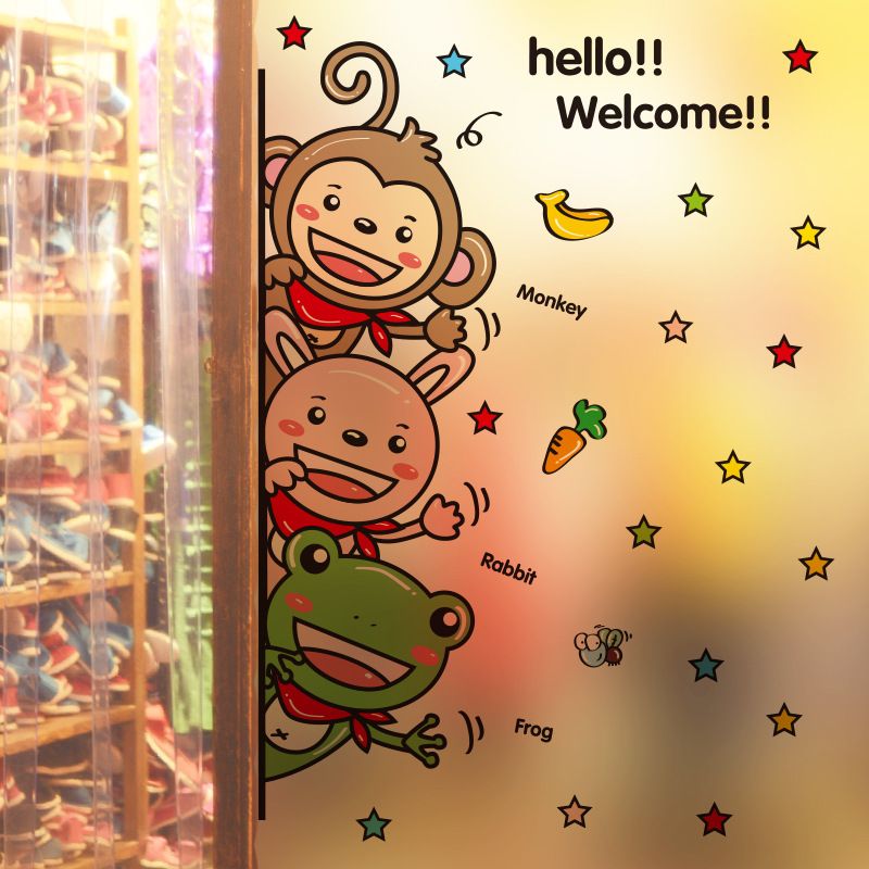 Childrens Monkey Wall Art Design Various Sizes