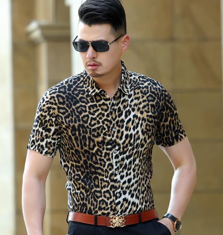 camisas leopardo hombre