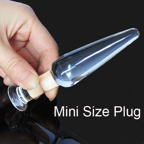 Small glass butt plug