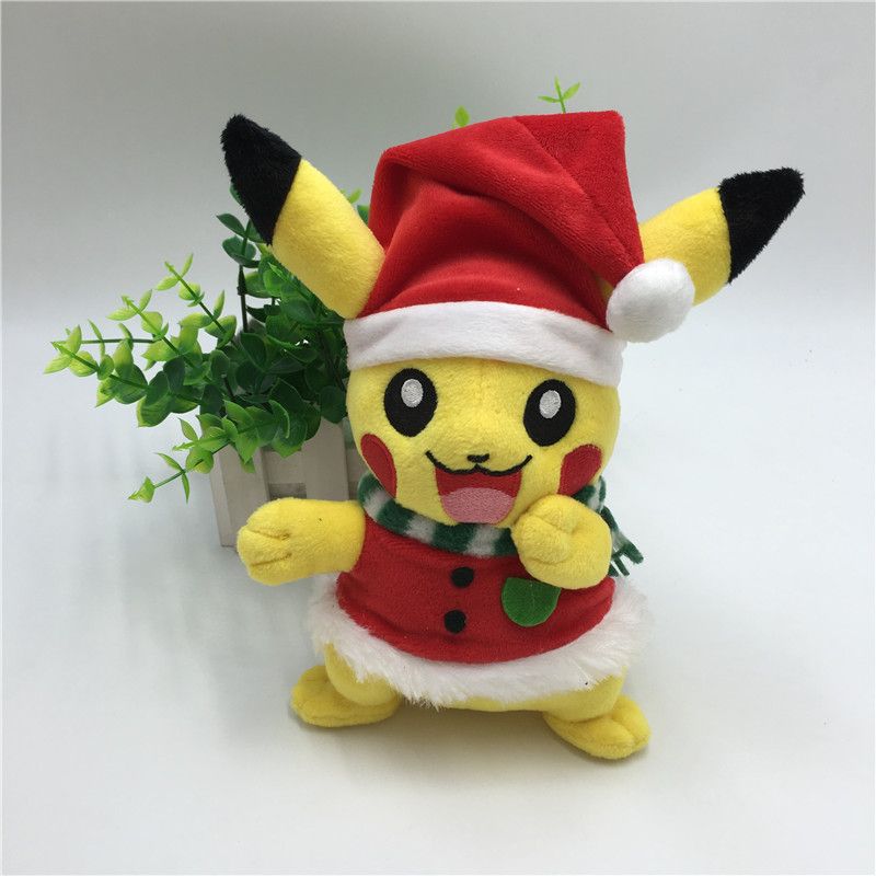 santa pikachu plush