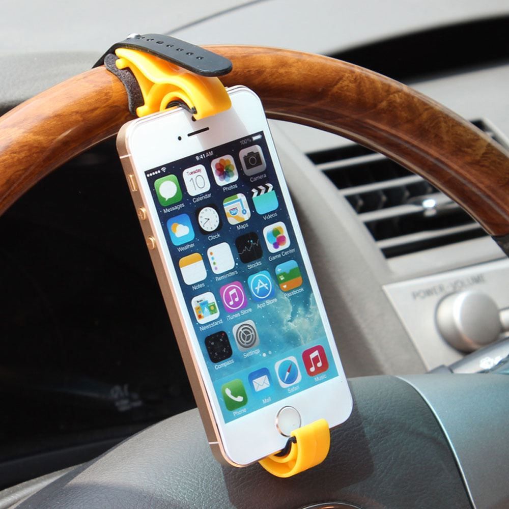 Universal Car Steering Wheel Cell Mobile Phone Holder Bracket Stands