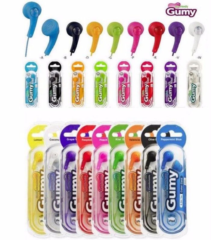 Gumy Gummy Earphone Earbuds 3.5mm Headphone HA F150 Without MIC And