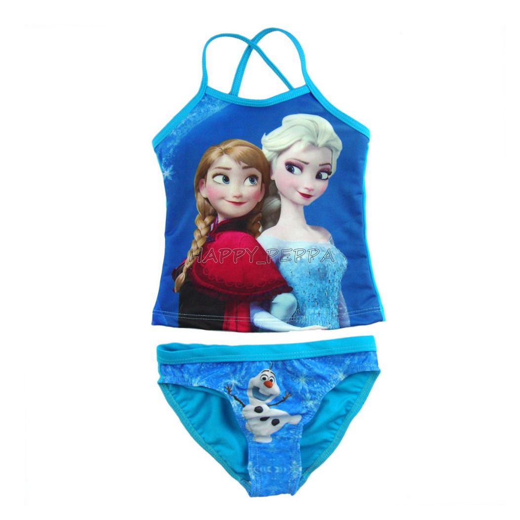 Traje De Baño Niña Frozen Elsa Y Anna Traje De Baño Niña Frozen Elsa Y Anna