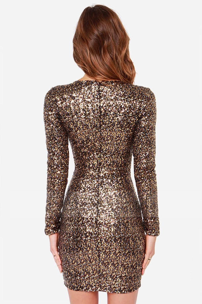 gold sequin dress canada