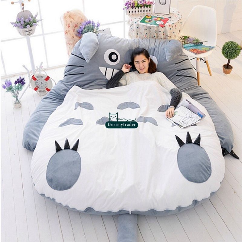 2020 Dorimytrader 210cm X 170cm Pop Japanese Anime Gray Totoro