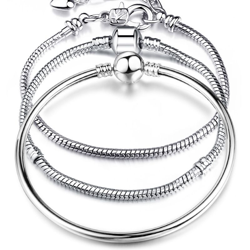 European Silver Charms Beads Pendant Fit 925 sterling DIY Bracelet Chain Bangle European Silver Charms Beads Pendant Fit 925 sterling DIY Bracelet Chain Bangle