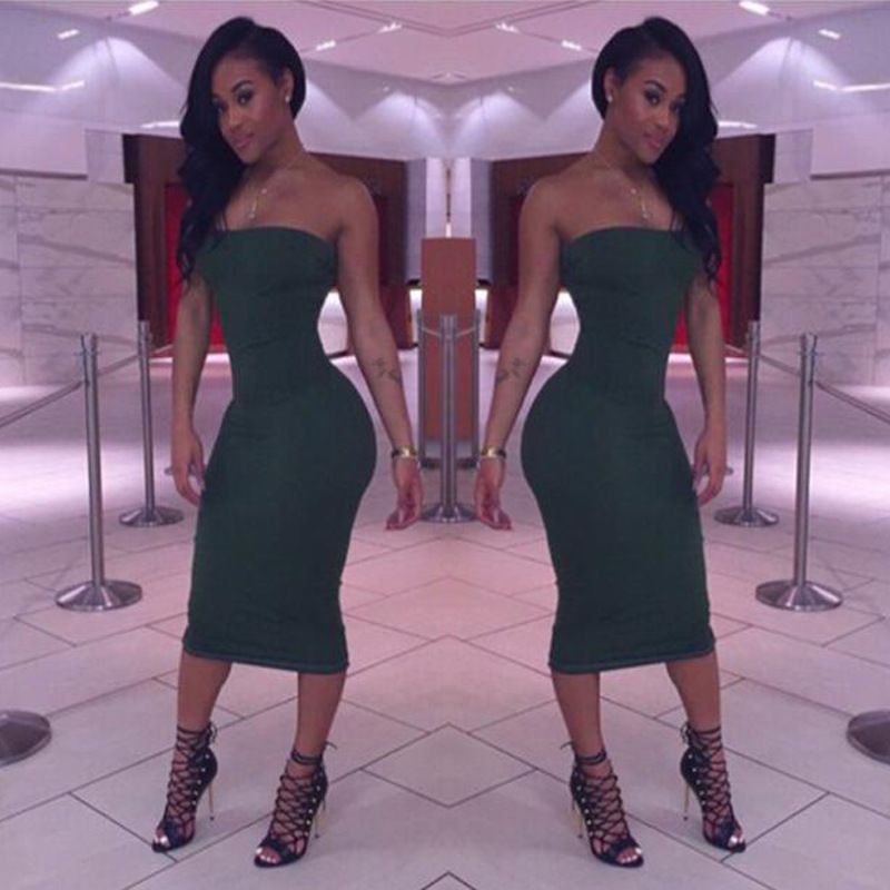 green dress night out