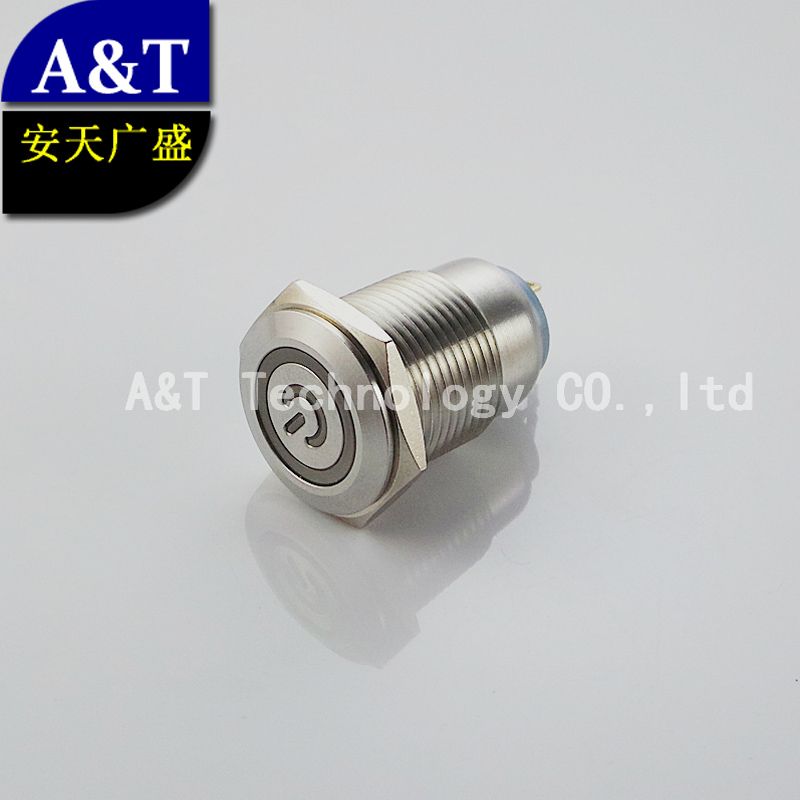 2020 16mm 12v Blue Led Illuminated Car Boat Power Start On Off Momentary Switch Metal Stainless Steel Waterproof Ip67 Latching Push Button From