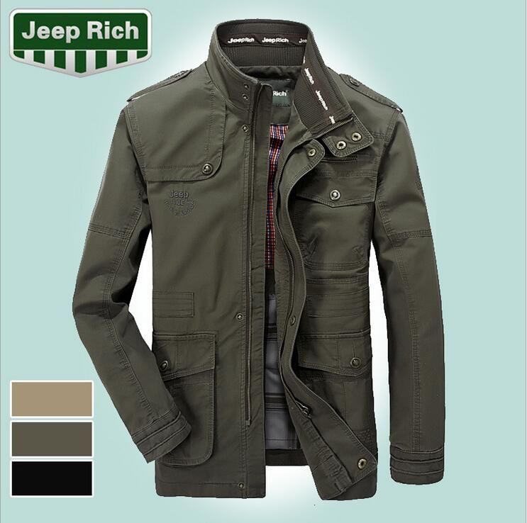 Psicologicamente Almuerzo Perspicaz AFS JEEP marca para hombre de buena calidad chaquetas de primavera otoño  militar de algodón de