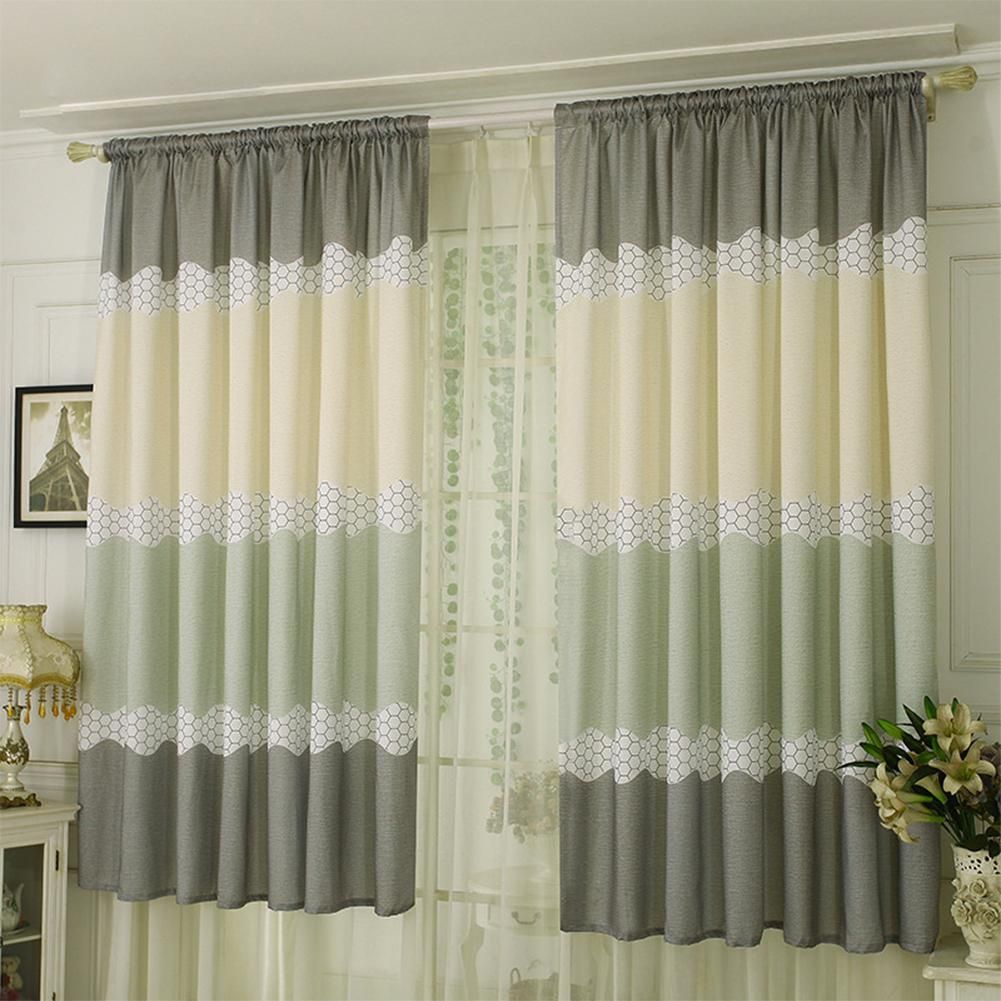 Acquista Tpfocus Tende Moderne Oscuranti Tenda Finestra Semi Ombreggiata A Striscia Larga Soggiorno Camera Da Letto Tende Porte Solide In Stile Asta A 21 44 Dal Georgen Dhgate Com
