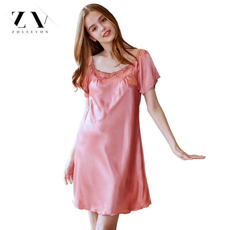 ladies silk night dress