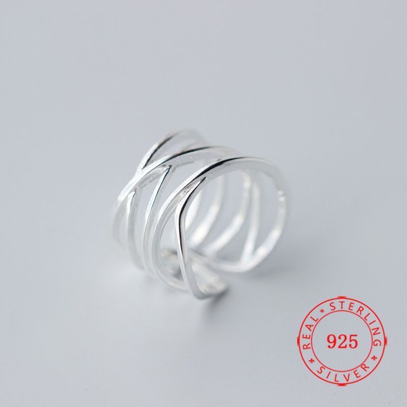 Anillo De Plata Esterlina S925 Personalidad De Múltiples De Anillo De Plata Esterlina S925 Personalidad De Múltiples De