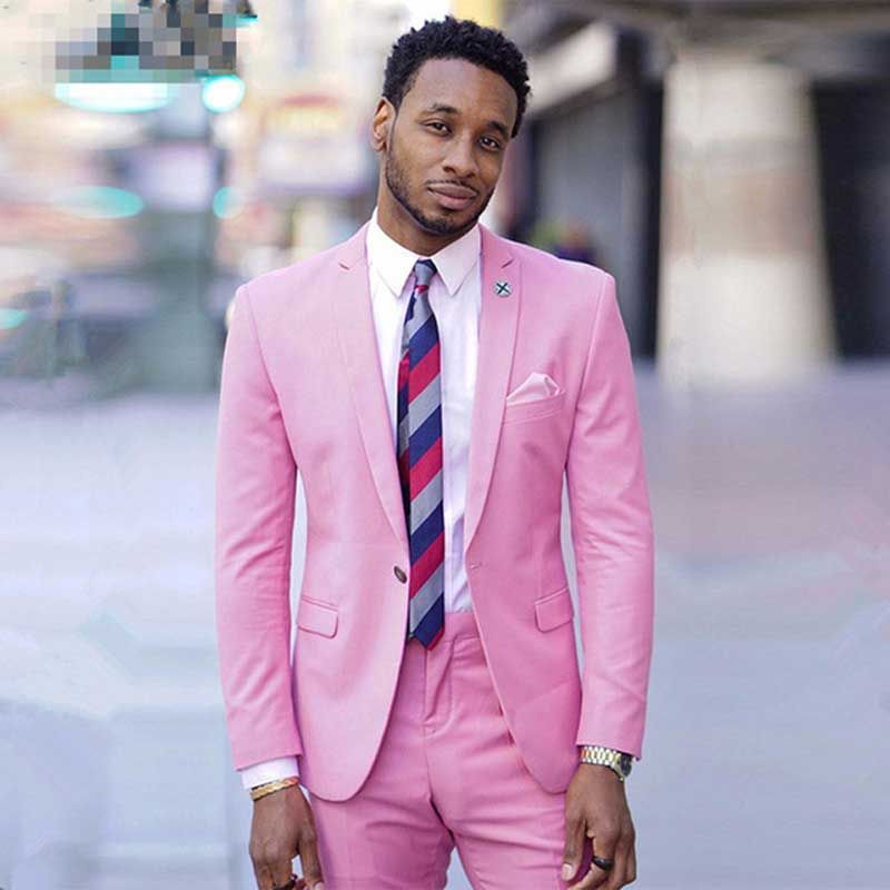 Acquistare Matrimonio Estivo Uomo Abiti Rosa Lino Sposo Smoking Uomo  Vestito Da Promenade Due Bottoni Groomsmen Giacca Uomo Slim Giacca 2 Pezzi  Cappotto + Pantaloni Costume Homme Economico | Consegna Veloce E