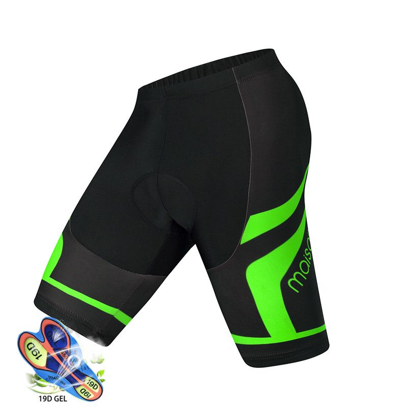 Pro Cycling Shorts Men 19D Anti Slip Padded Gel Bike Mtb Shorts