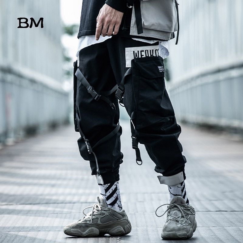 Compra Pantalones Para Hombres Hip Hop Techwear Streetwear Harem Male EXO  Coreano Fashions Black Joggers 2021 Camuflaje Táctico Hombre Haggy Barato |  Entrega Rápida Y Calidad | Es.Dhgate