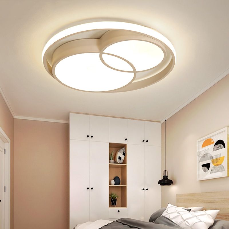 2019 Creative Personality Simple Modern Design Home Living Room Round Acrylic Led Ceiling Lamp Bedroom Light Romantic Room Iron Lamps From Amarylly