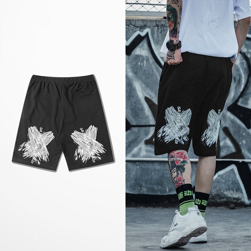 Acquistare European American Graffiti Streetwear Stampa Shorts Tide Beach  Uomini Shorts Skateboard Hip Hop High Street Pantaloni Corti Economico |  Consegna Veloce E Qualità | It.Dhgate