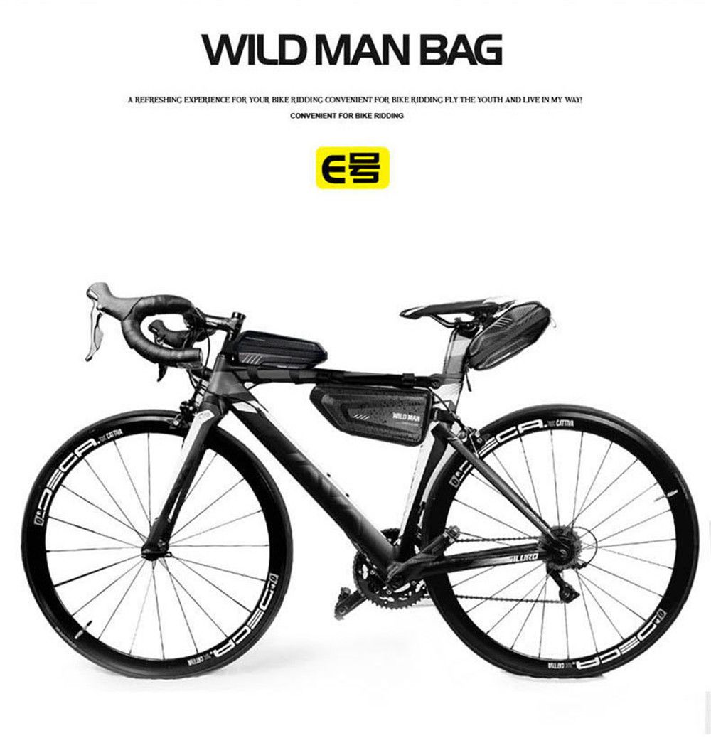 Wild Man Bicycle Bags Rainproof Bike Handlebar Bag Mtb Frame Bag 6 2inch Mobile Phone Case Cycling Top Tube Bag Accessories Bicycle Bags Panniers Aliexpress
