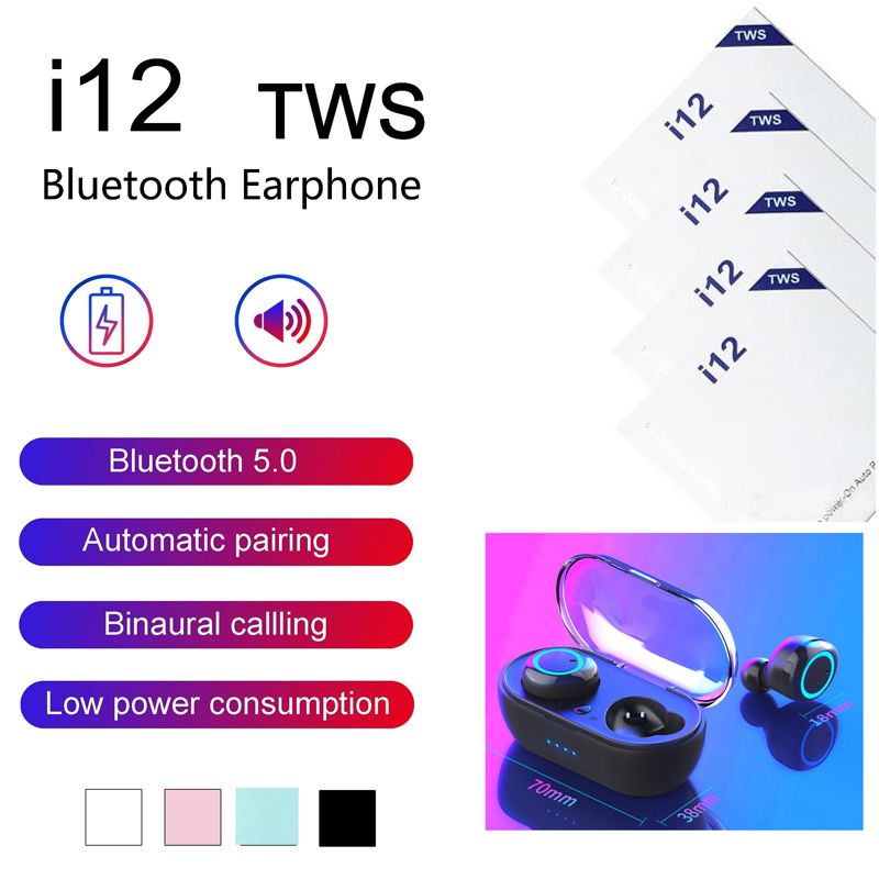 Satin Al Coklu Renkler I12 Tws 5 0 Kablosuz Bluetooth Kulakliklar E19 Kulaklik Dokunmatik Kontrol Kulaklik Kulaklik Siyah Beyaz Kirmizi Pembe Yesil Tl19 53 Dhgate Comda